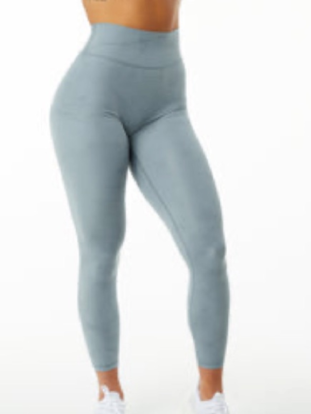Alphalux Wonder Legging 27" washed denim & black cherry with sports bra(3 total)